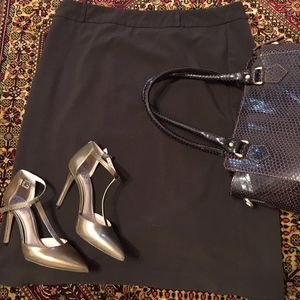 JM Collection Chocolate Pencil Skirt